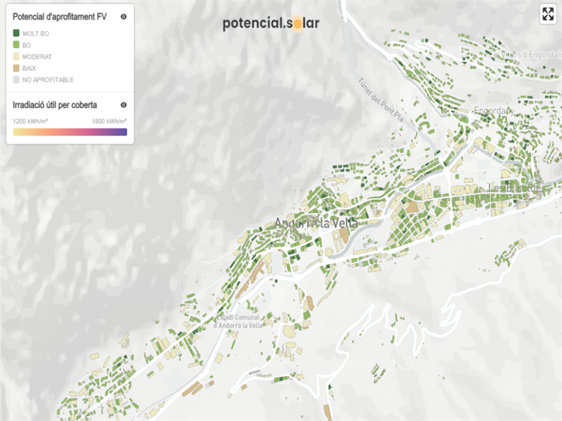 potencial.solar', la nueva herramienta digital para conocer el potencial solar de los tejados del país